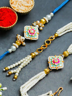 Traditional Rakhi Set with Free Chawal & Kumkum