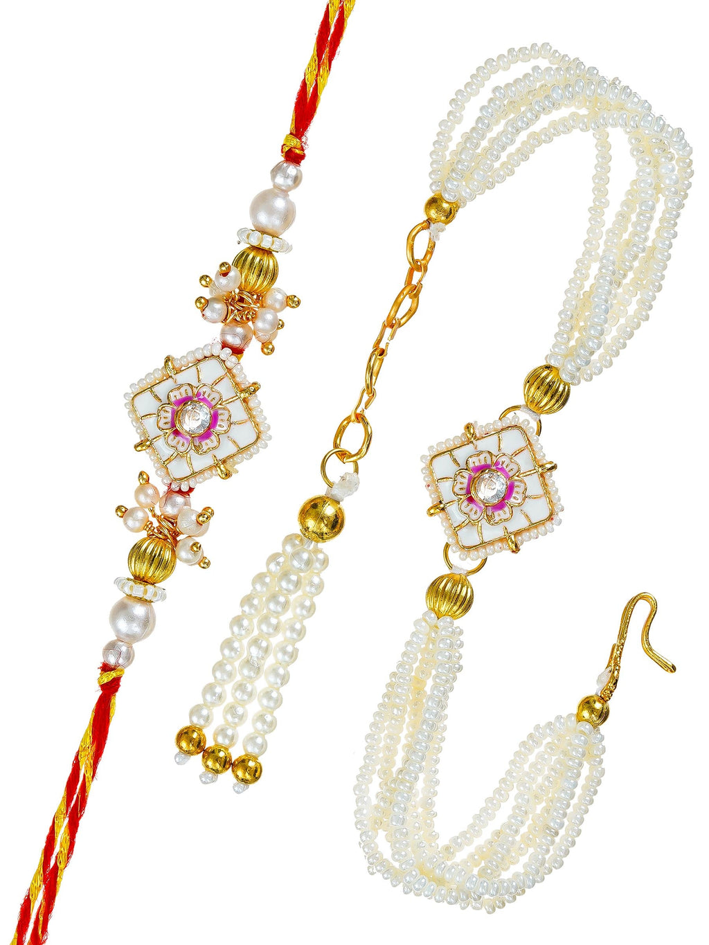 Traditional Rakhi Set with Free Chawal & Kumkum