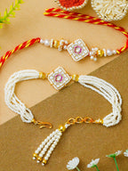 Traditional Rakhi Set with Free Chawal & Kumkum
