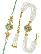 Traditional Rakhi Set with Free Chawal & Kumkum