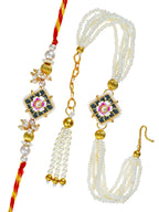 Traditional Rakhi Set with Free Chawal & Kumkum
