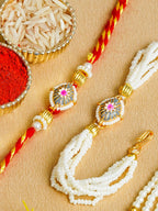 Traditional Rakhi Set with Free Chawal & Kumkum