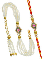 Traditional Rakhi Set with Free Chawal & Kumkum