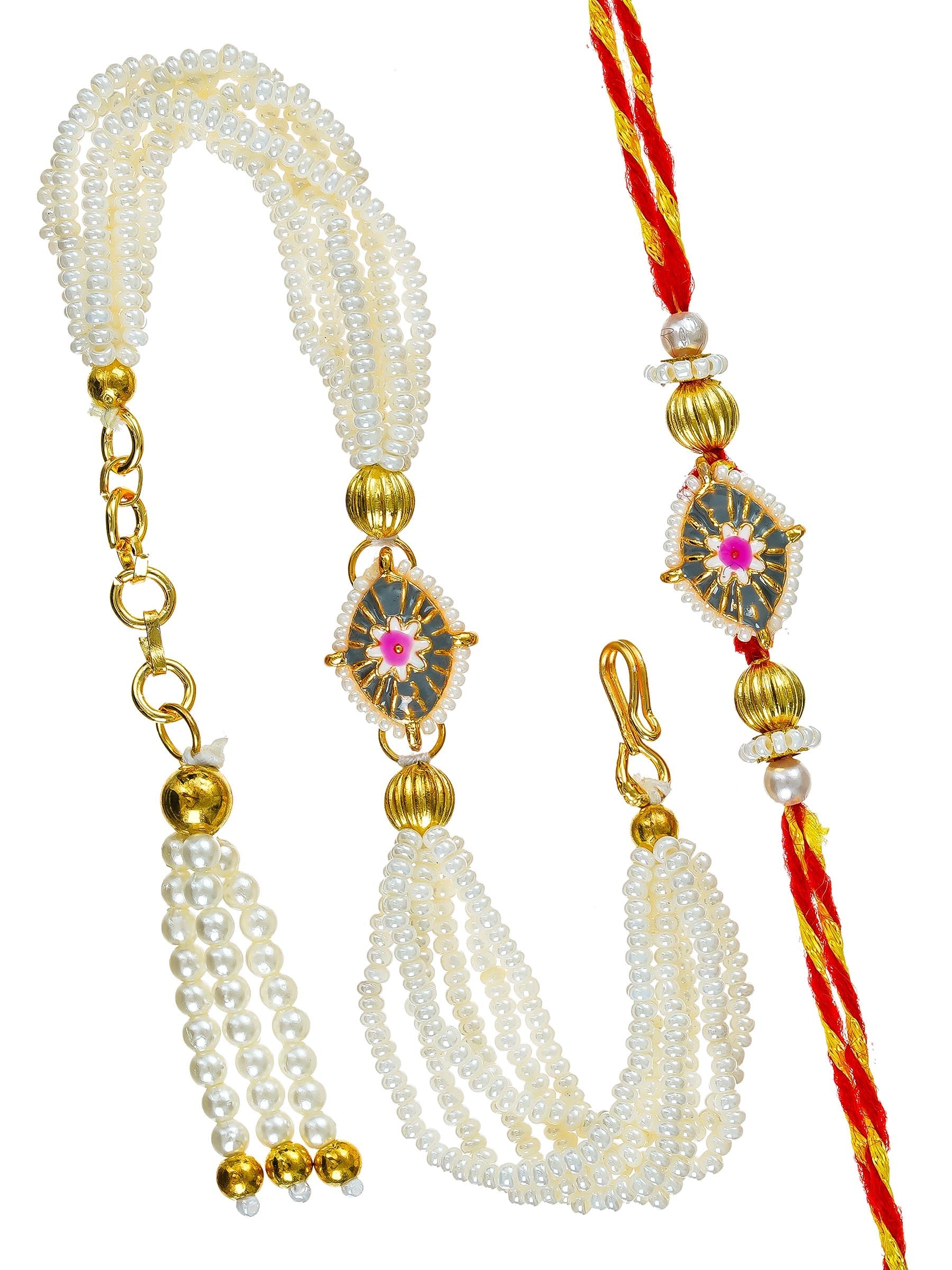 Traditional Rakhi Set with Free Chawal & Kumkum