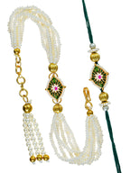 Traditional Rakhi Set with Free Chawal & Kumkum