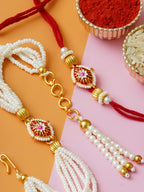 Traditional Rakhi Set with Free Chawal & Kumkum