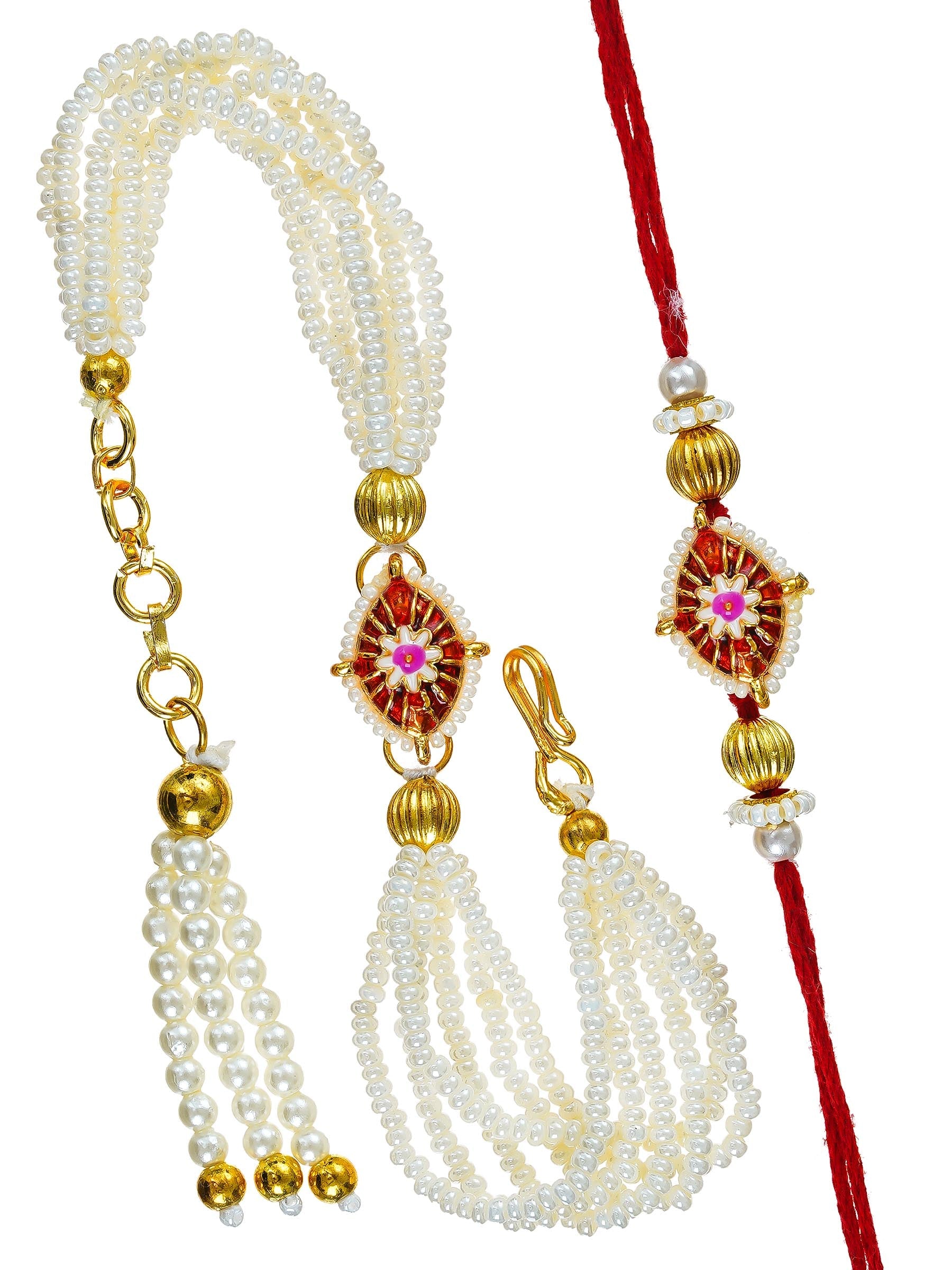 Traditional Rakhi Set with Free Chawal & Kumkum