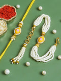 Traditional Rakhi Set with Free Chawal & Kumkum