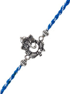 Ganesh Rakhi – Traditional Metal Rakhis – Free Chawal & Kumkum
