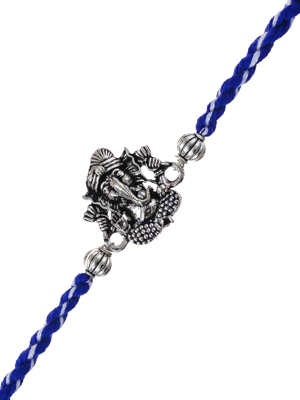 Ganesh Rakhi – Traditional Metal Rakhis – Free Chawal & Kumkum