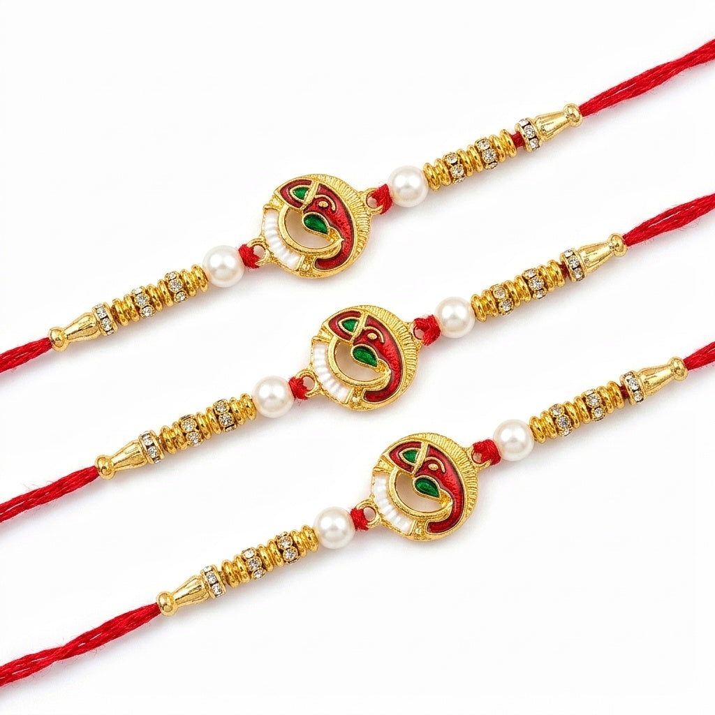 Traditional Designer Rakhi Set