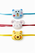 Premium Plush Character Rakhi Set