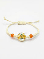 Minimalist Floral Resin Rakhi Set