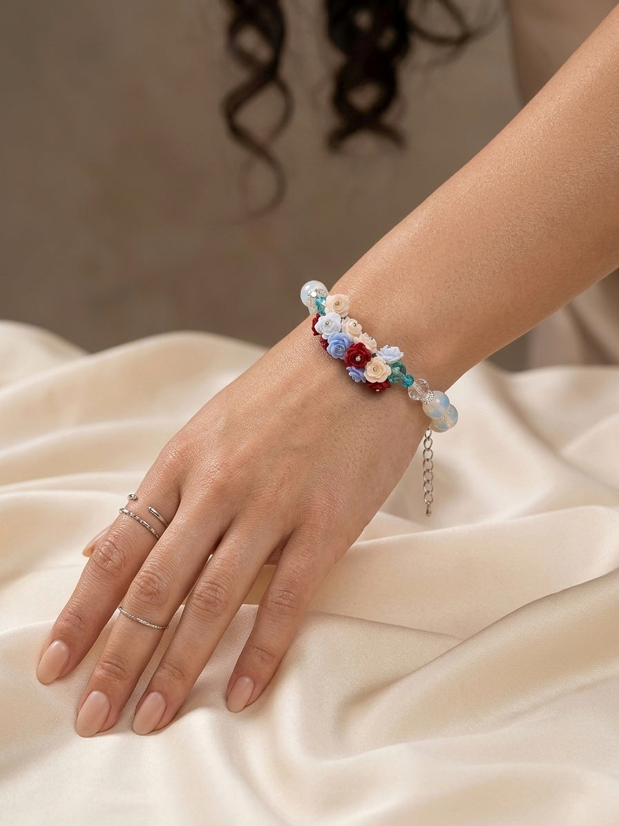 Premium Floral Charm Rakhi