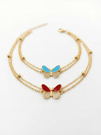Butterfly Charm Bhai-Bhabhi Rakhi Set