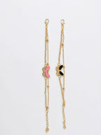 Butterfly Couple Rakhi Set