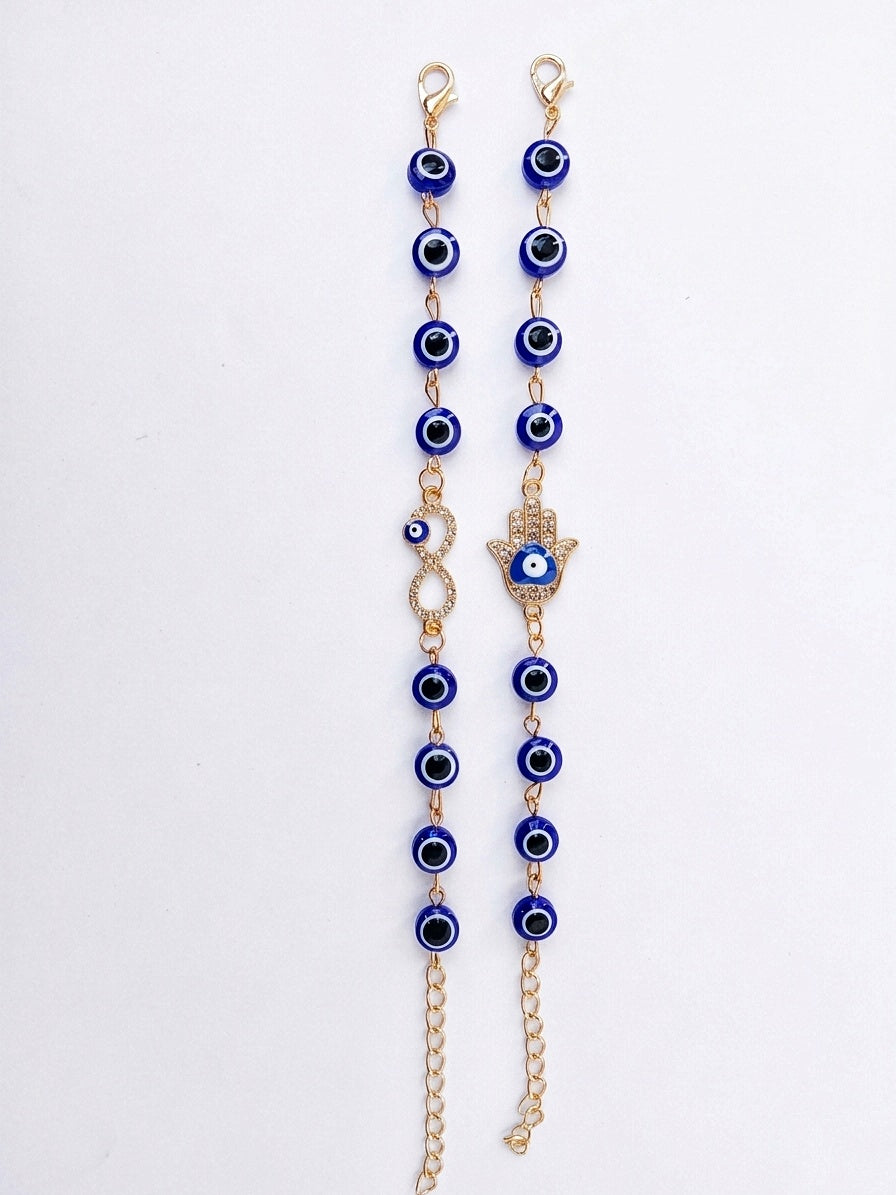 Evil Eye & Hamsa Bhaiya Bhabhi Rakhi Set