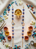 Heart & Floral Charms Bhaiya Bhabhi Rakhi Set