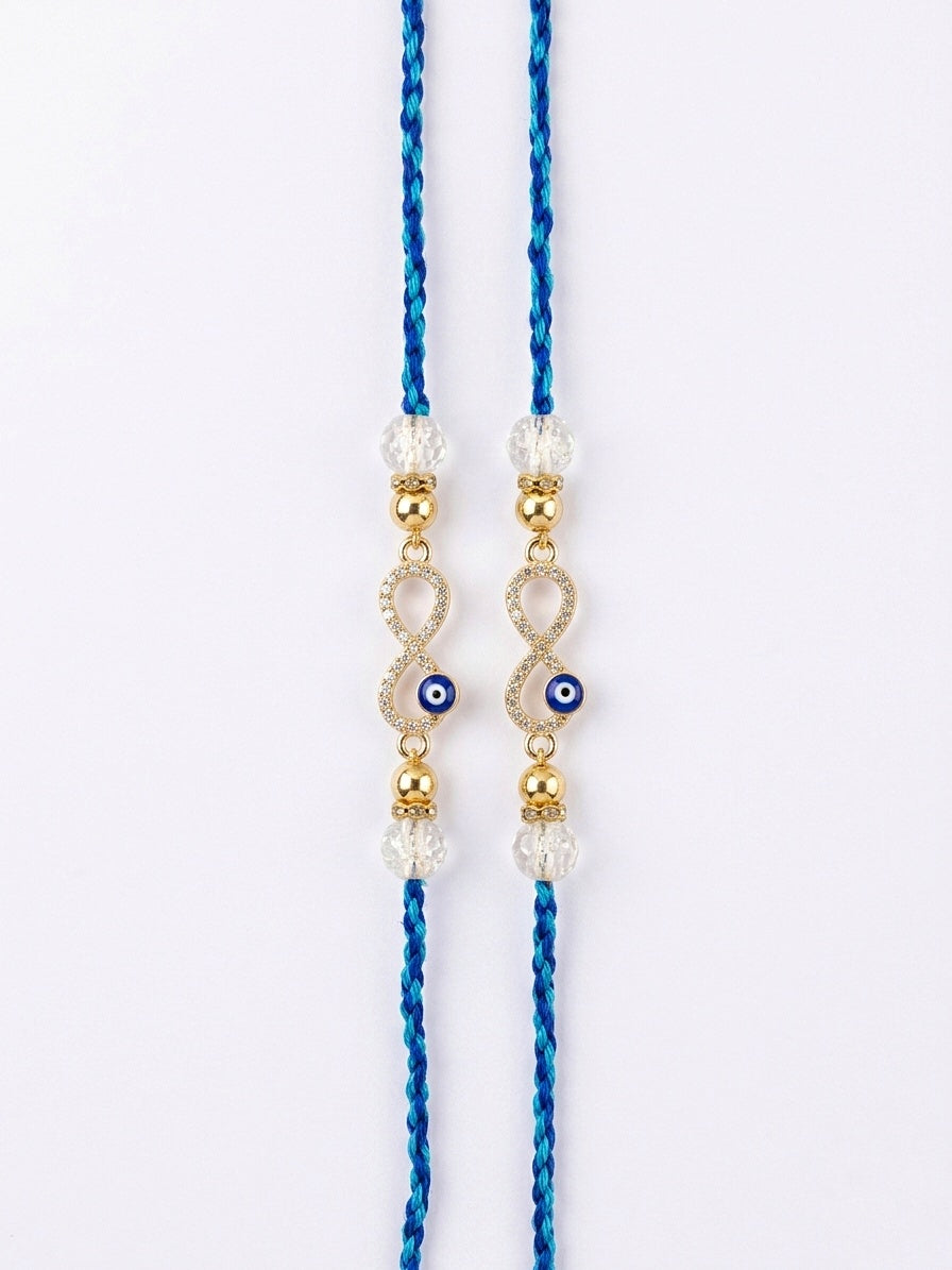 Evil Eye Infinity Rakhi Set