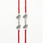 Shree Krishna Rakhi Set with Pearl Accent & Sacred Thread