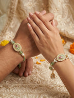 Mint Bhaiya Bhabhi Rakhi Set