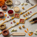 Shree Script Divine Rakhi Set