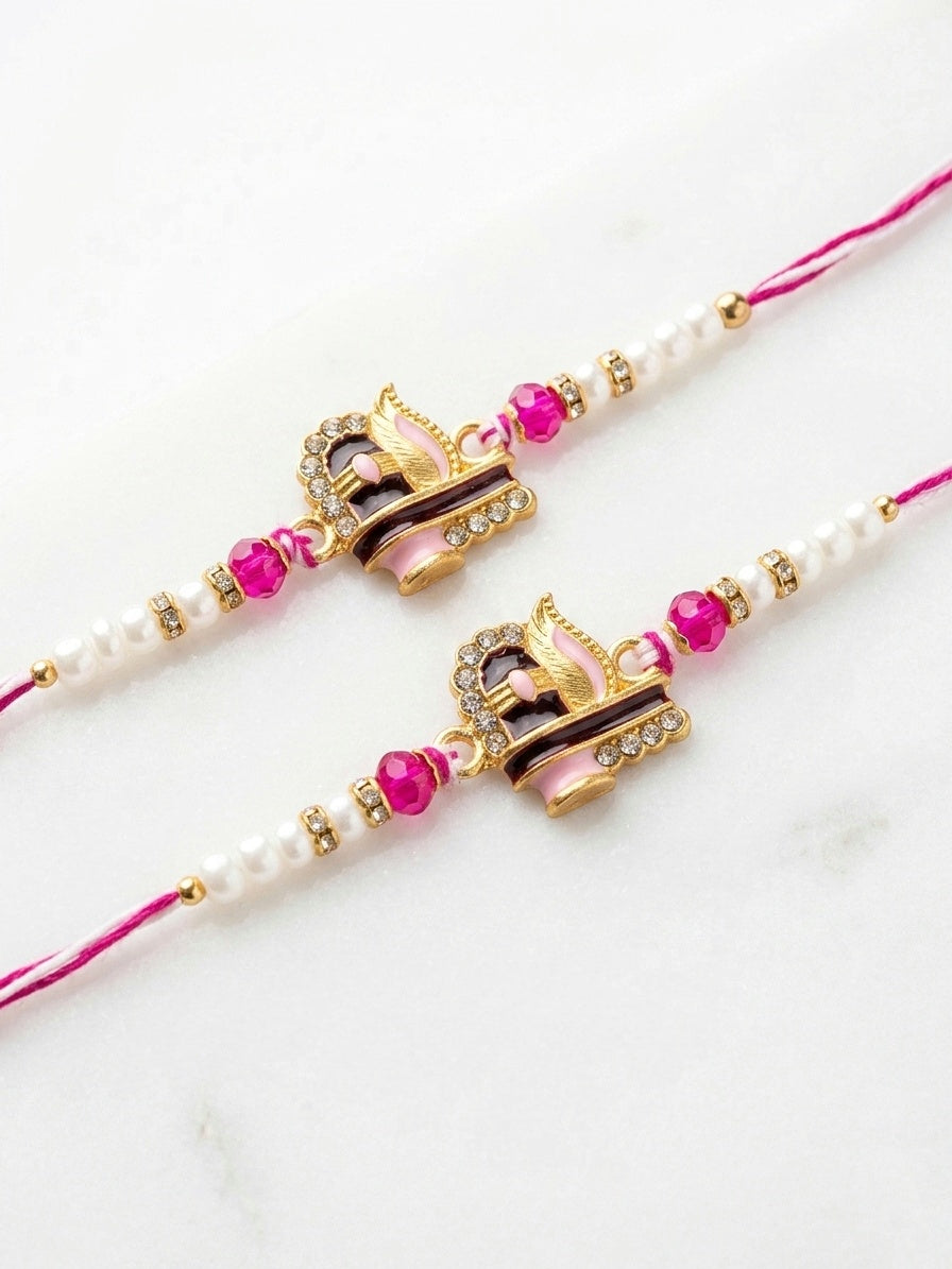 Divine Shivling Rakhi Set