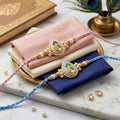 Royal Paisley Stone Rakhi Set