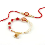 Ruby Pearl Bhaiya Bhabhi Rakhi Set