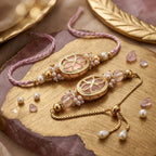 Blush Bloom Bhaiya Bhabhi Rakhi Set