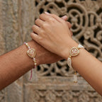 Blush Pink Designer Rakhi Set