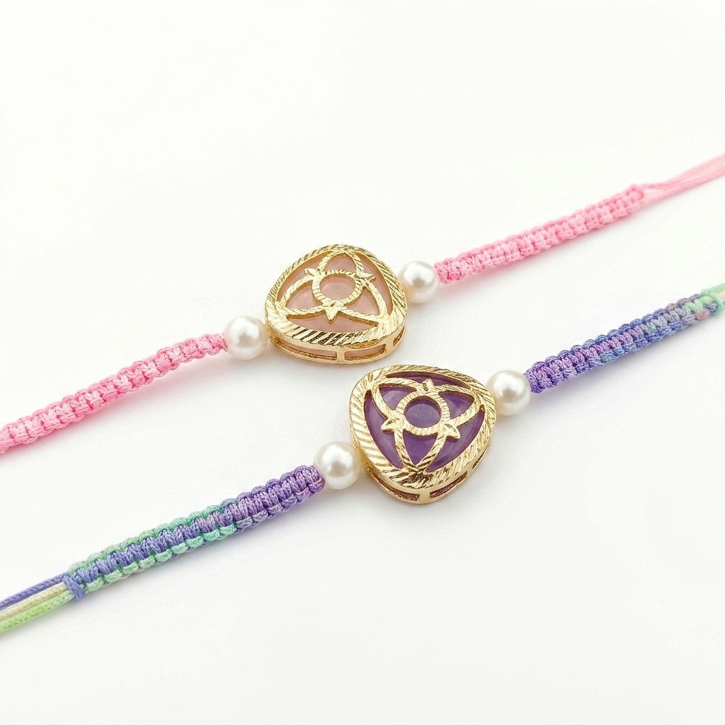 Pastel Pearl Designer Rakhi Set