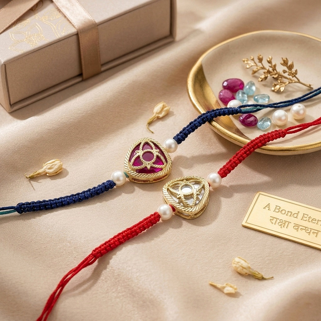 Royal Geometric Designer Rakhi Set