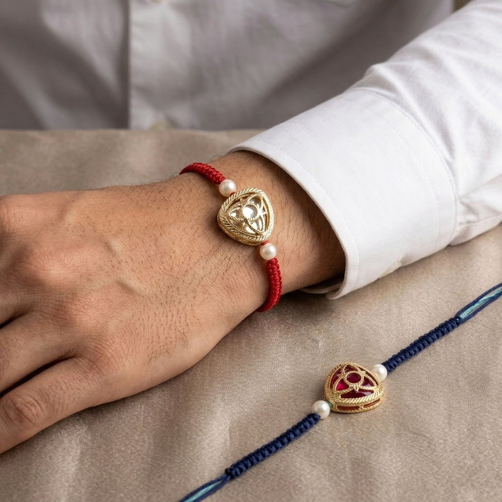 Royal Geometric Designer Rakhi Set