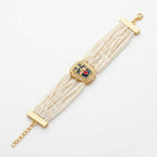 Royal Pearl Handcrafted Bracelet Rakhi Set