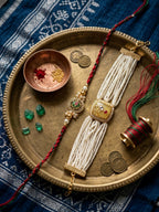 Premium Rakhi & Pearl Combo Set