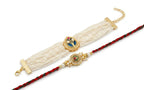 Midnight Blue Pearl Rakhi Set