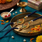 Peacock Designer Rakhi Set