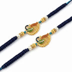 Peacock Designer Rakhi Set