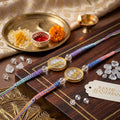 Premium Crystal Stone Rakhi Set