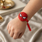 Spider Hero Plush Kids Rakhi Set