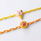 Kawaii Dessert & Strawberry Rakhi Set
