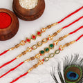 Traditional Rakhi Set with Free Chawal & Kumkum