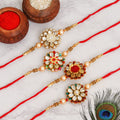Traditional Rakhi Set with Free Chawal & Kumkum